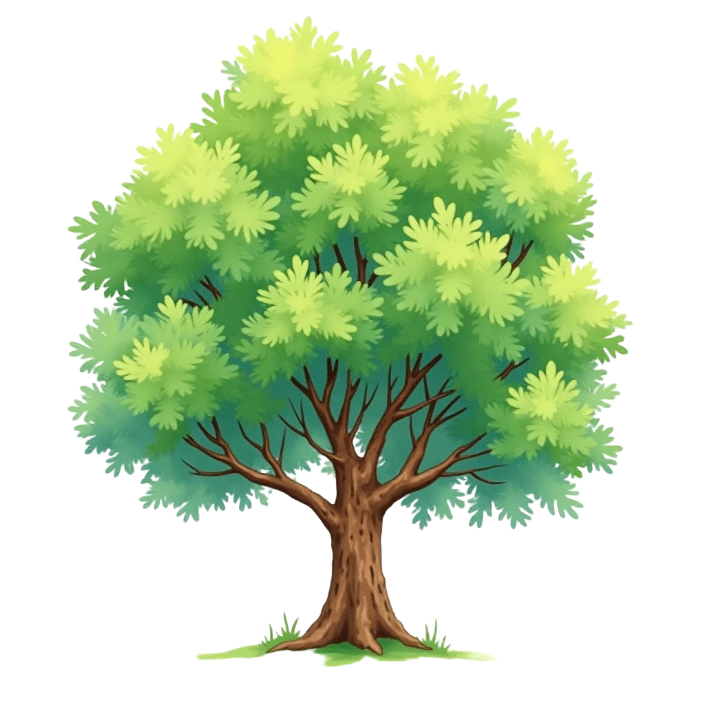 Vibrant Green Tree